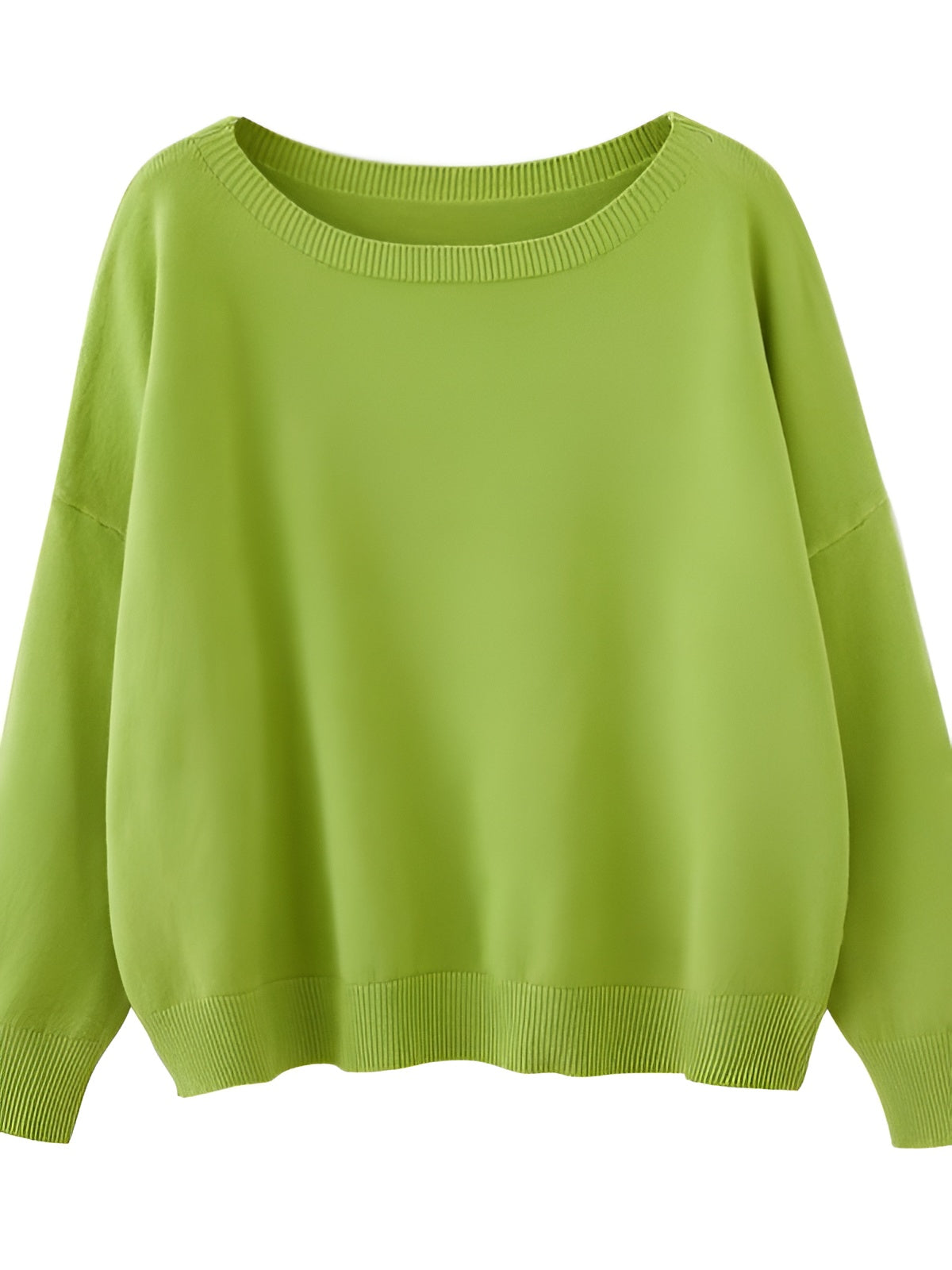 Alore Plain Scoop Neck Sweater