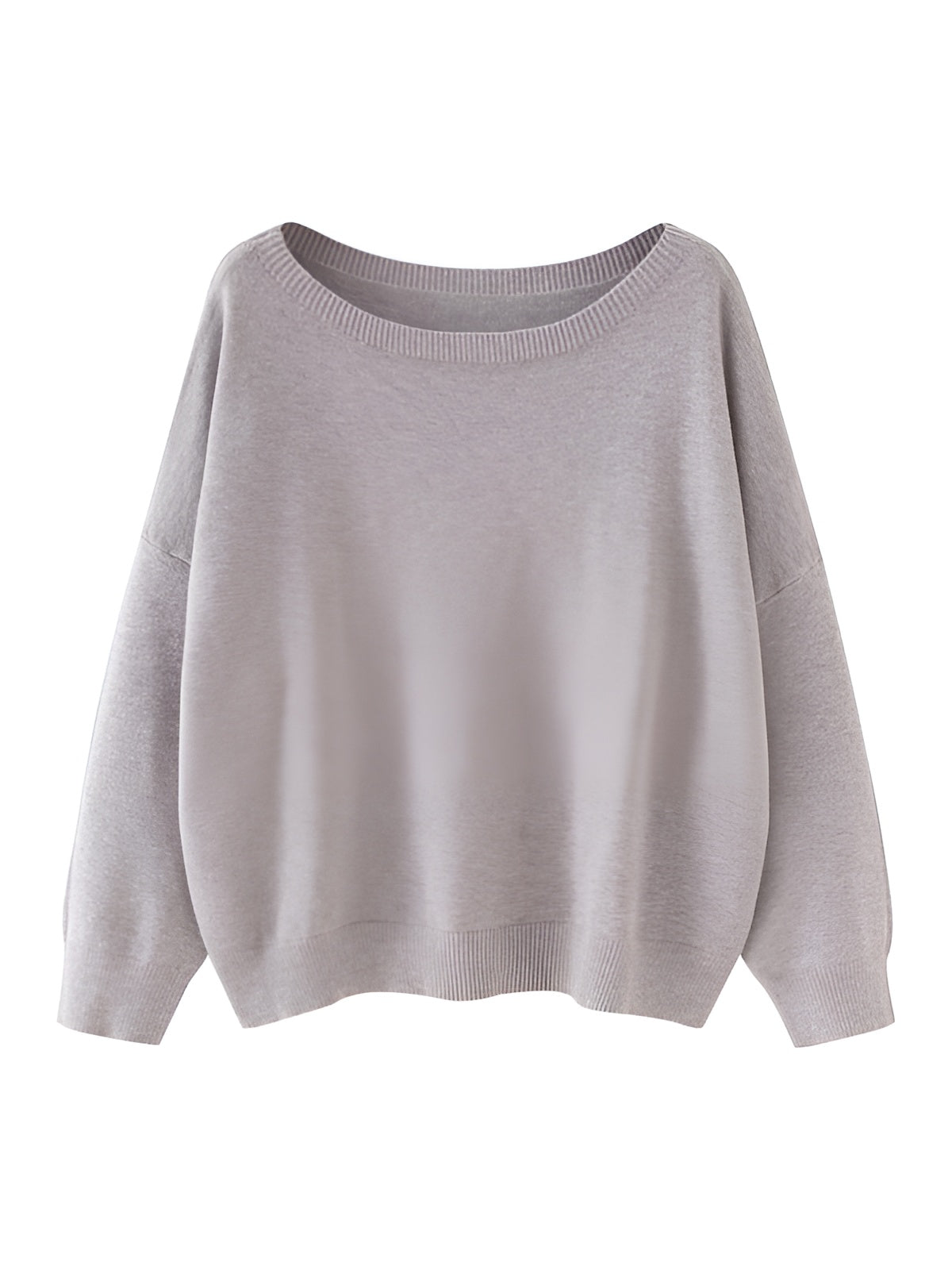 Alore Plain Scoop Neck Sweater
