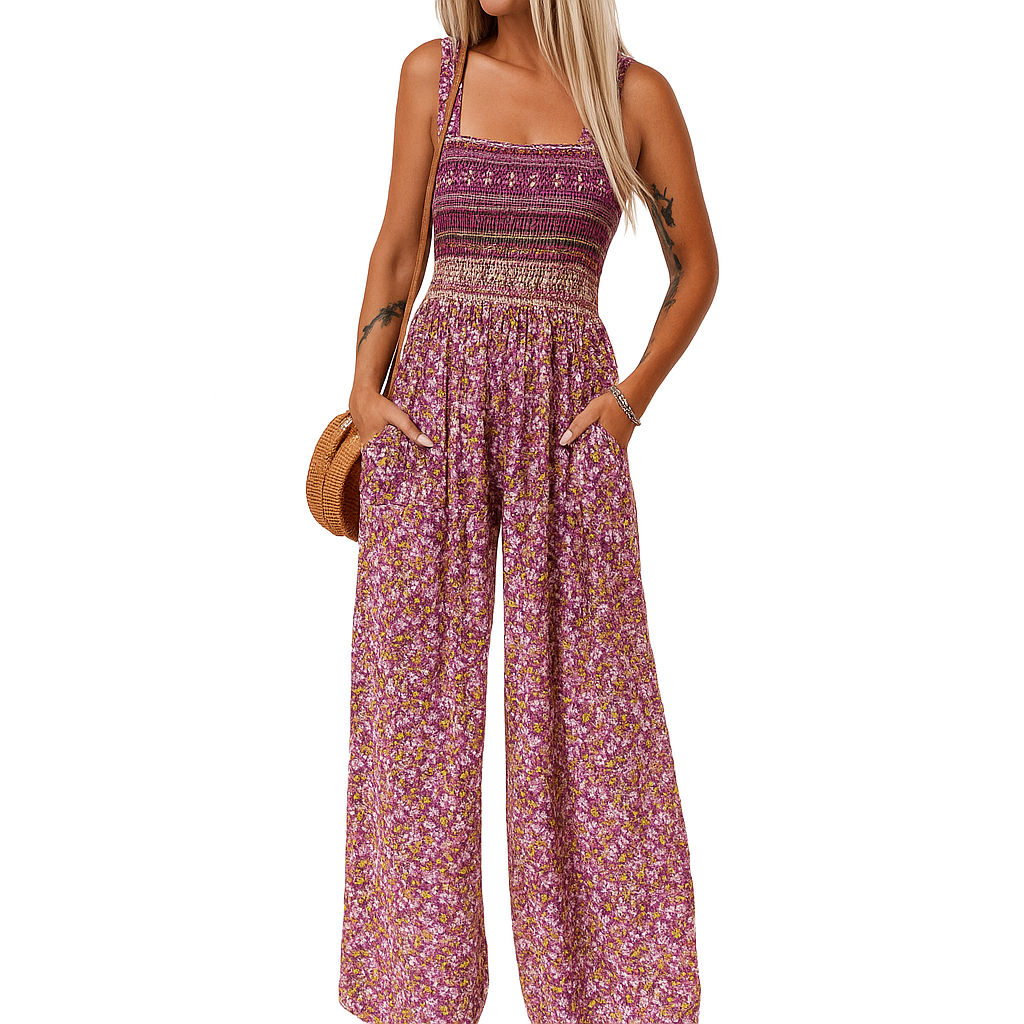 BohoFlow™ Wide-Leg Jumpsuit